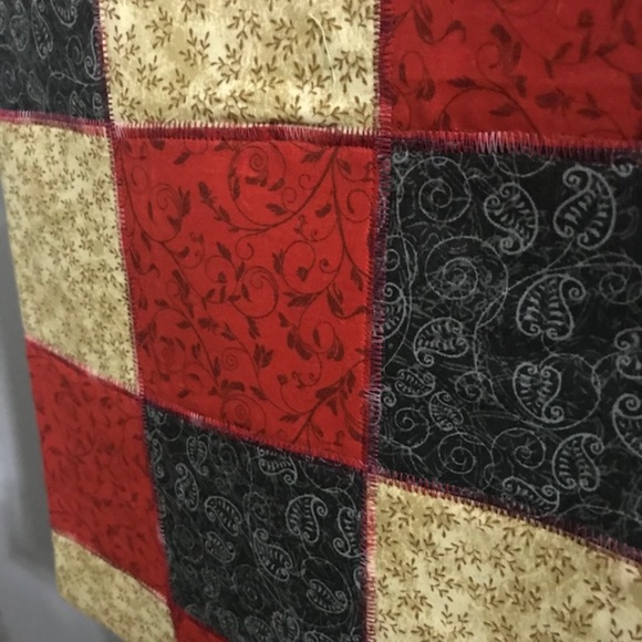 Handmade Large Girls Quilted Tote Bag W/ Pocket - Picture 3 of 4